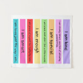 AFFICHE DE TAPISSERIE D'AFFIRMATIONS (Devant (Horizontal))