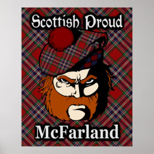Affiche de tartan écossais du clan McFarland