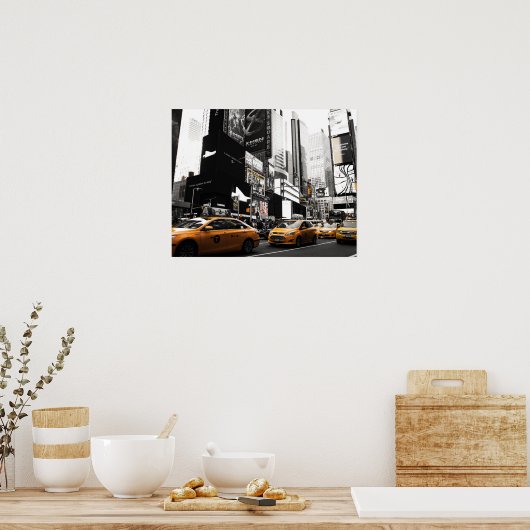 affiche de taxis new york (Cuisine)