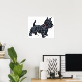 Affiche de Terrier Écossais (Bureau à domicile)
