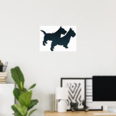 Affiche de Terrier Écossais (Bureau à domicile)