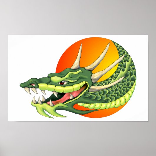 affiche de tête de dragon (Devant)