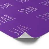 Affiche de texte d'étoile pour une édition mignonn (Coin)