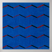 Affiche de textile japonaise vintage impression bl