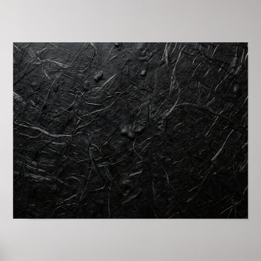 Affiche de texture de papier fait main noir charbo (Devant)