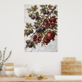 Affiche de texture de terre brun noir (Cuisine)