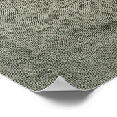 Affiche de texture pliée en lin vert sauge (Coin)