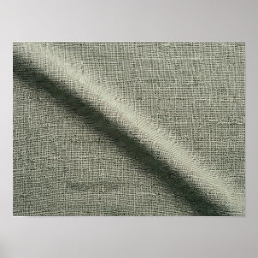 Affiche de texture pliée en lin vert sauge (Devant)