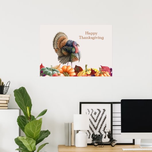 Affiche de Thanksgiving Turkey (Bureau à domicile)