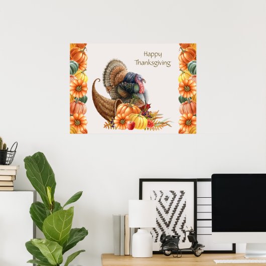 Affiche de Thanksgiving Turkey (Bureau à domicile)