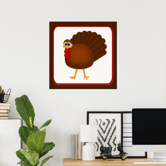 Affiche de Thanksgiving Turkey (Bureau à domicile)