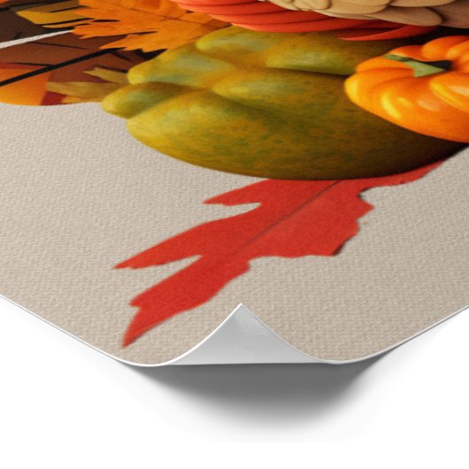 Affiche de Thanksgiving Turkey (Coin)