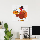 Affiche de Thanksgiving Turkey & Pie (Bureau à domicile)