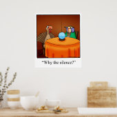 Affiche de Thanksgiving "Why The Silence" (Cuisine)