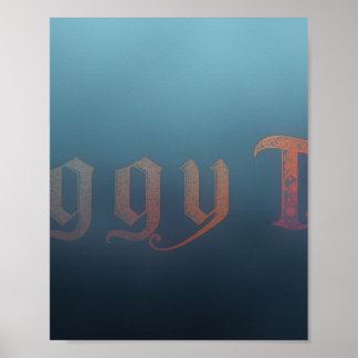 Affiche de thé brumeux
