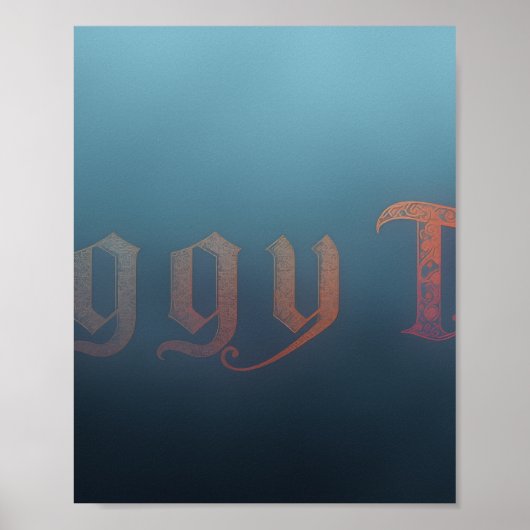 Affiche de thé brumeux (Devant)