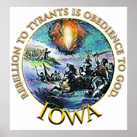 Affiche de thé de l'Iowa (Devant)