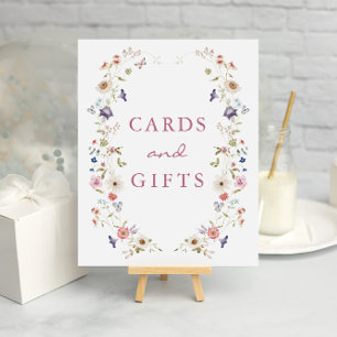 Affiche de thé de mariage Cartes et Cadeaux