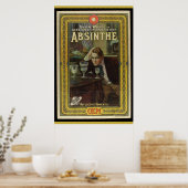 Affiche de théâtre Absinthe vintage (Cuisine)
