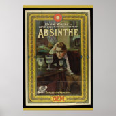 Affiche de théâtre Absinthe vintage (Devant)