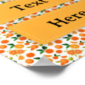 Affiche de thème oranges (Coin)