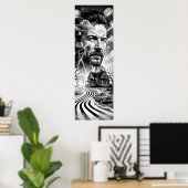 Affiche de Thunder Road Dreamscape en Noir (Bureau à domicile)