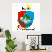 Affiche de Ticino Suisse (Bureau à domicile)