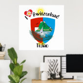Affiche de Ticino Suisse (Bureau à domicile)