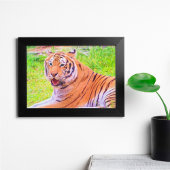 Affiche de Tigre de Sibérie numérique peinte