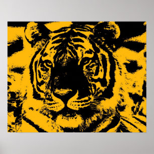 Affiche de tigre - Impressions de tigre de style P