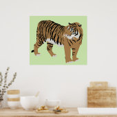 affiche de tigre vert (Cuisine)