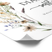 Affiche de tirage au sort de couche Boho Wildflowe (Coin)