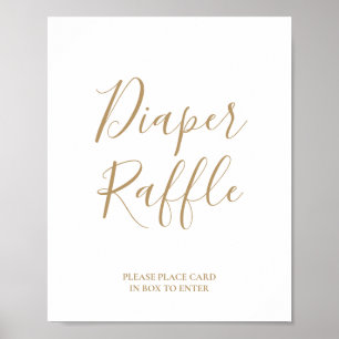 Affiche de tirage au sort de couches en calligraph