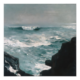 Affiche de toile sur huile Cannon Rock (1895)
