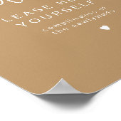Affiche de toilette pour dames beige Boho INDIE (Coin)