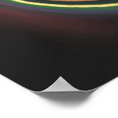 Affiche de tourbillon multicolore abstrait (Coin)