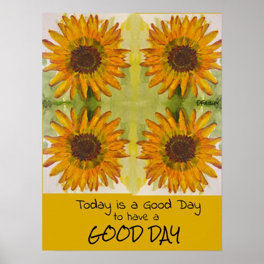 Affiche de tournesol (Devant)