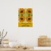 Affiche de tournesol (Cuisine)