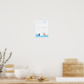 Affiche de traçage de la lettre F pour les enfants (Cuisine)
