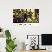 Affiche de train à vapeur des chemins de fer brita (Bureau à domicile)