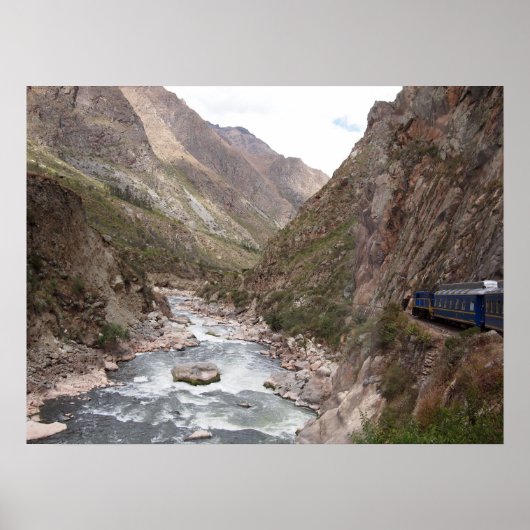 Affiche de train de l'Inca rail pour Machu Picchu (Devant)