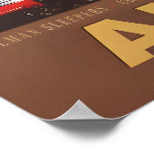 Affiche de train rétro spéciale Austin Texas MKT K (Coin)