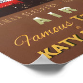 Affiche de train rétro Texas Special MKT Katy Fris (Coin)