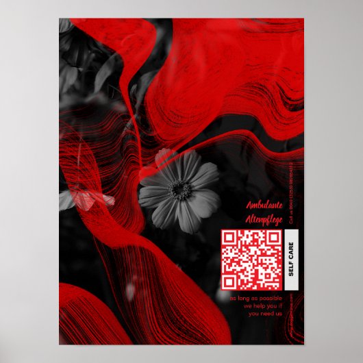 Affiche de travail de soin (Devant)
