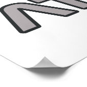 Affiche de travail humain 18 x 24 (Coin)