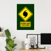 Affiche de traversée d'ouragan (Bureau à domicile)