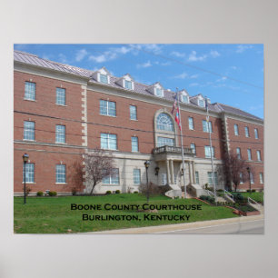 Affiche de tribunal du comté de Boone