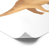 Affiche de tricératops jaune pour chambre d'enfant (Coin)