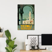 Affiche de Tripoli Libye Impression d'art de voyag (Bureau à domicile)