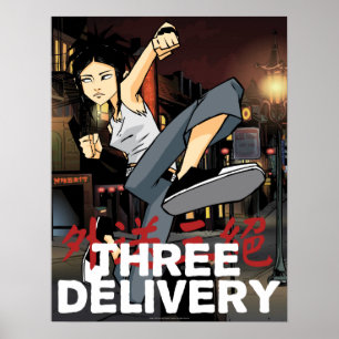 Affiche de trois Delivery™ Sue